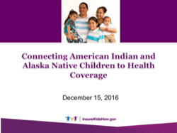 Vincular a los niños nativos americanos y nativos de Alaska a una cobertura médica