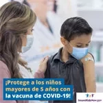 Niño pequeño recibiendo una vacuna