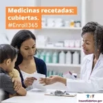 Familia sentada con el médico en la mesa